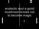 ecstactic soul-a good mushroom knows not to become magic.
